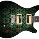 Guitar Skin Axe Wrap Re-skin Vinyl The Colonial Green Damask 868