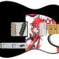 Pickguard Headstock Tremolo Skin Wrap Reskin for Guitars -Anime Sword Girl 697 B