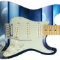 Guitar Skin Axe Wrap Reskin Space Planet 8 Multi Blue