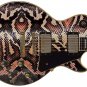 Guitar Skin Axe Wrap Re-skin Vinyl Anaconda Exotic Snake Reptile Body Cover 1075