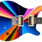 Guitar Skin Axe Wrap Re-skin Music Vinyl Rainbow Warp 962