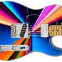 Guitar Skin Axe Wrap Re-skin Music Vinyl Rainbow Warp 962