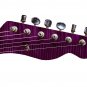 Pickguard Headstock Tremolo Skin Wrap Reskin for Guitars - Deep Purple Flame 873
