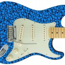 Guitar Skin Axe Wrap Re-skin Vinyl Decal DIY Little Blue Peanut People