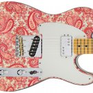 Guitar Skin Axe Wrap Re-skin Vinyl Decal DIY '68 PAISLEY PINK SPECIAL GS 203