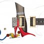 Guitar Skin Axe Wrap Re-skin Vinyl Warrant Erik Turner Red Shoe Gunslinger GS207