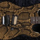 Guitar Skin Axe Wrap Re-skin Vinyl Ashbury Anaconda Gold Snake Skin 1054 B