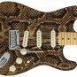 Guitar Skin Axe Wrap Re-skin Vinyl Ashbury Anaconda Gold Snake Skin 1054 B