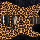 Guitar Wrap Skin Axe Re-Skin Iconic 80's Metal Rock Paul Stanley Leopard Print F Guitar Wrap Skin Axe Re-Skin Iconic 80's Metal Rock Paul Stanley Leopard Print F