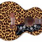 Guitar Wrap Skin Axe Re-Skin Iconic 80's Metal Rock Paul Stanley Leopard Print F