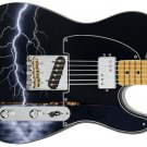 Guitar Skin Wrap Axe Reface Electric Blue Lightning Strikes Again 630 Guitar Skin Wrap Axe Reface Electric Blue Lightning Strikes Again 630