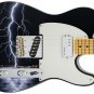 Guitar Skin Wrap Axe Reface Electric Blue Lightning Strikes Again 630