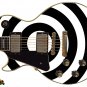Guitar Wrap Skin Axe Re-Skin Iconic 80's Metal Rock Wylde Bullseye Target BW 185