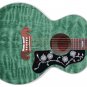 Guitar Skin Axe Wrap Re-skin Vinyl Decal DIY Quilted Maple Green GS 201