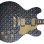 Guitar Skin Axe Wrap Re-skin 25" X 20" inch DIAMOND PLATE Oversized 510