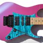 Guitar Skin Axe Wrap Re-skin Vinyl Decal DIY QUILTED MAPLE PRETTY BLUE GS 201