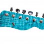Guitar Skin Axe Wrap Re-skin Vinyl Decal DIY QUILTED MAPLE PRETTY BLUE GS 201