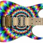 Sticka Steves Guitar Skin Wrap 60's psychedelic Ty Dye Acid Trip Color  GS 302