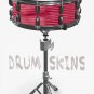 Drum Wrap Percussion Shell Cover Bass Kick Snare Tom DIY-Maple Red Flame Top 173