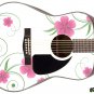 Sticka Steve's Guitar Skin Wrap Reface Re-Skin Pink Flowers 087