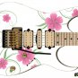 Sticka Steve's Guitar Skin Wrap Reface Re-Skin Pink Flowers 087