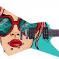 Guitar Skin Wrap Axe Re-Skin Pop Rock Dirty Little Secret Groupie Girl - 1218