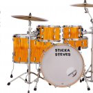 Drum Wrap Percussion Shell Cover Bass Kick Snare Tom DIY-Maple Amber Top 172