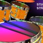 Drum Wrap Percussion Shell Cover Bass Kick Snare Tom DIY-Maple Amber Top 172
