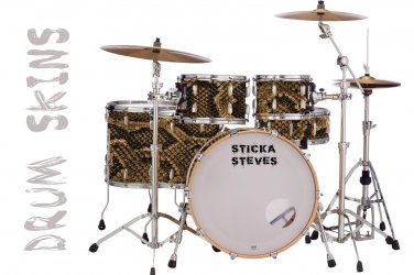 Drum Wrap Percussion Shell Cover Bass Kick Snare Tom DIY Ashbury Anaconda 1054 B