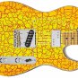 Guitar Wrap Skin Reface Iconic 80's Burst 6 Volt Crackle Melo Yelo 1219