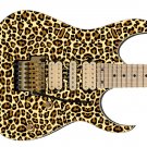 Guitar Skin Axe Wrap Reface 80's Wild Leopard Print 2