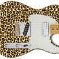 Guitar Skin Axe Wrap Reface 80's Wild Leopard Print 2