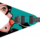 Guitar Skin Wrap Axe Re-Skin Pop Rock Copy Cat Groupie Girl  - 1216