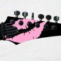 Guitar Skin Wrap Axe Re-Skin KISS Hot Pink 80's Eighties 593