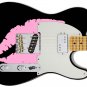 Guitar Skin Wrap Axe Re-Skin KISS Hot Pink 80's Eighties 593