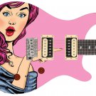 Guitar Wrap Skin Axe Re-Skin Pop Rock Biggest Fan Groupie Girl  1210