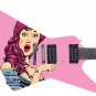 Guitar Wrap Skin Axe Re-Skin Pop Rock Biggest Fan Groupie Girl 1210