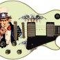 Guitar Skin Axe Wrap Re-skin Vinyl  Uncle Sam USA Cream White GS 321