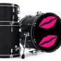 Drum Wrap Percussion Shell Cover Bass Kick Snare Tom DIY-KISS Hot Pink 80's 592