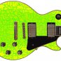 Guitar Wrap Skin Reface Iconic 80's Burst 6 Volt Crackle Lemon Lime 1219