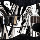 Guitar Skin Axe Wrap Re-skin Music Black Licorice Salt Water Taffy Swirl  1223