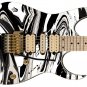 Guitar Skin Axe Wrap Re-skin Music Black Licorice Salt Water Taffy Swirl  1223