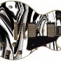 Guitar Skin Axe Wrap Re-skin Music Black Licorice Salt Water Taffy Swirl  1223