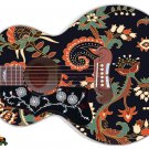 Sticka Steve's Guitar Skin Wrap Reface Re-Skin Traditional Floral Paisley  092