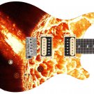 Guitar Skin Axe Wrap Reface Vinyl  Exploding Sun 1240
