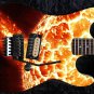 Guitar Skin Axe Wrap Reface Vinyl Exploding Sun 1240