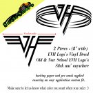 VH Eddie Van Halen EVH Vinyl Decal Music Band Sticker X2 USA Shipping Included