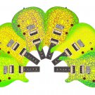 Guitar Wrap Skin Reface Iconic 80's Burst 6 Volt Crackle Lime Light 1219 Guitar Wrap Skin Reface Iconic 80's Burst 6 Volt Crackle Lime Light 1219