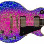 Guitar Wrap Skin Reface Iconic 80's Burst 6 Volt Crackle Fuchsia Sunrise 1219
