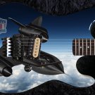 Guitar Skin Axe Wrap Reface SR-71a 60's Spy Plane in the Sky  1297